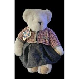 Vintage Vermont Teddy Bear Co. Plush Stuffed Teacher Bear Top & Skirt NWT